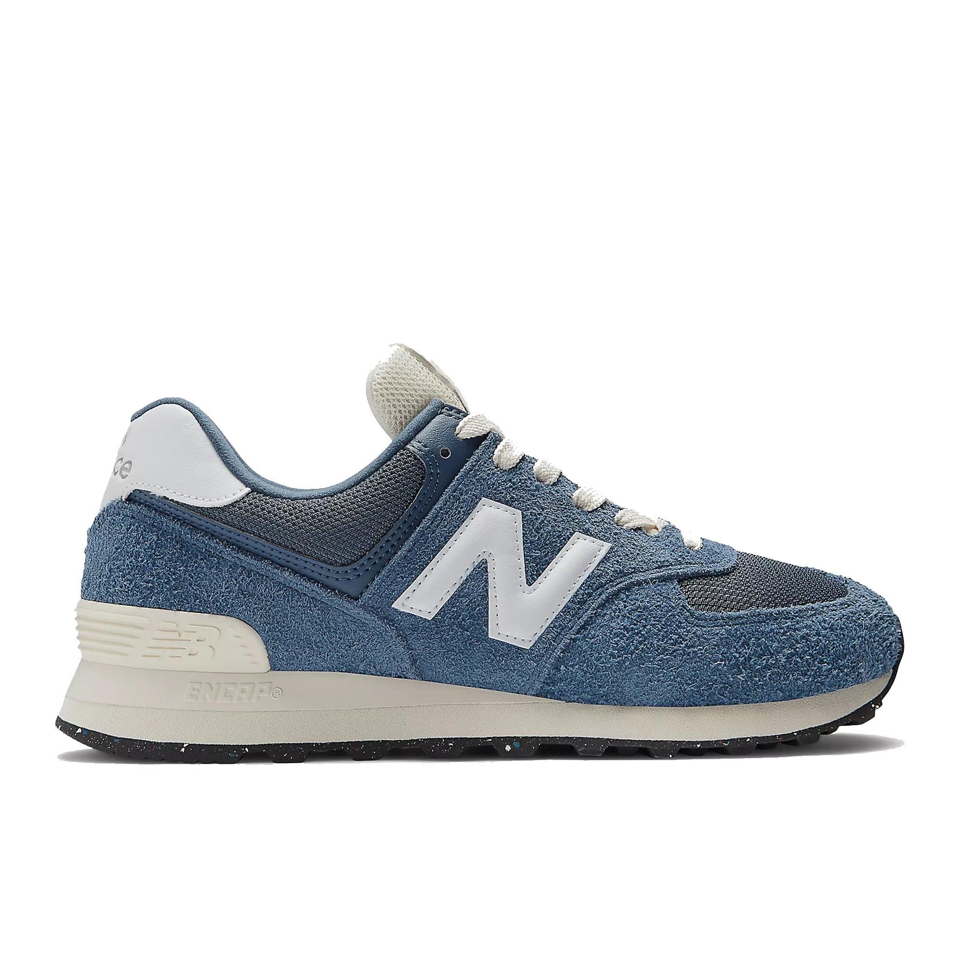 Blue and white new balance best sale