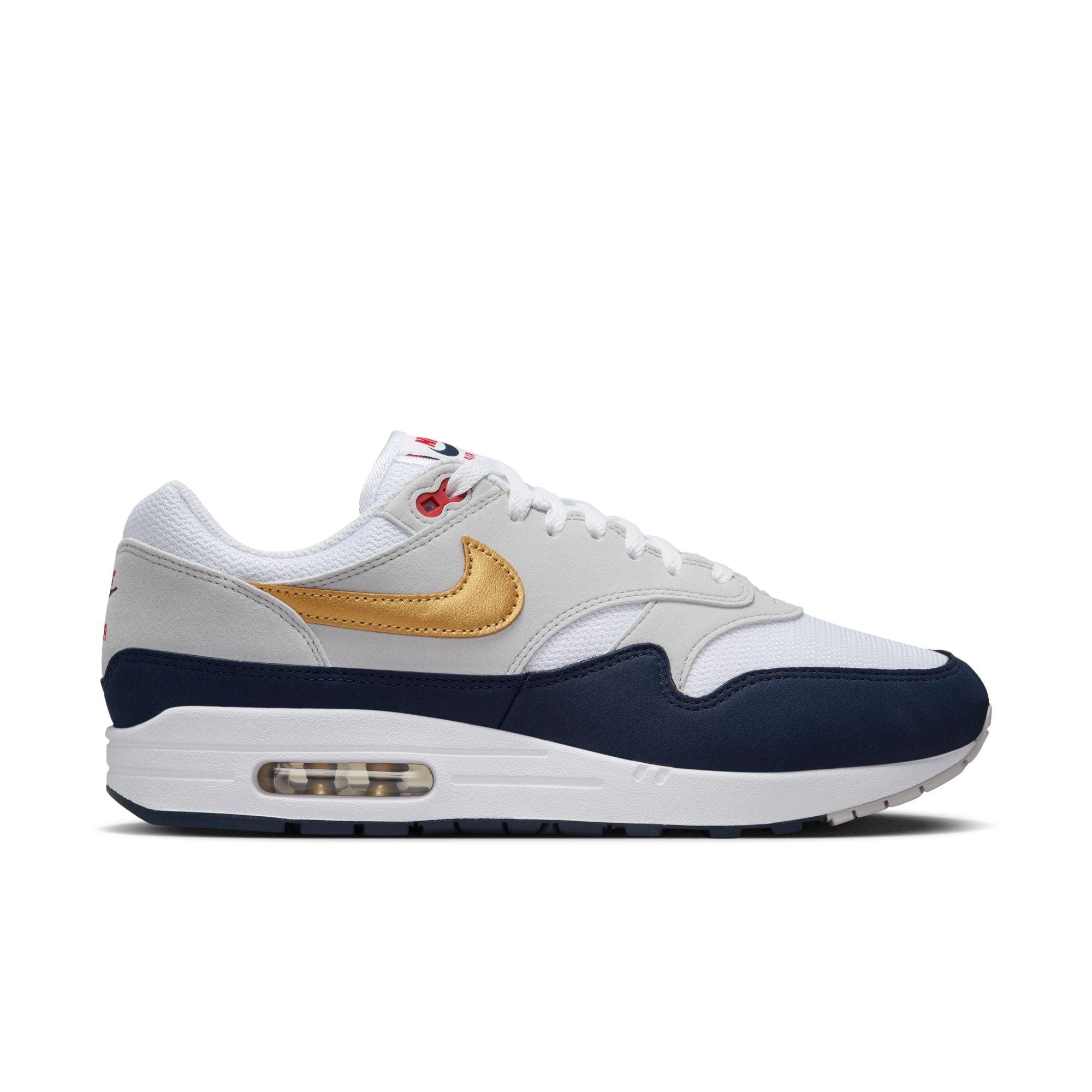 Nike Air Max 1 Obsidian Metallic Gold White