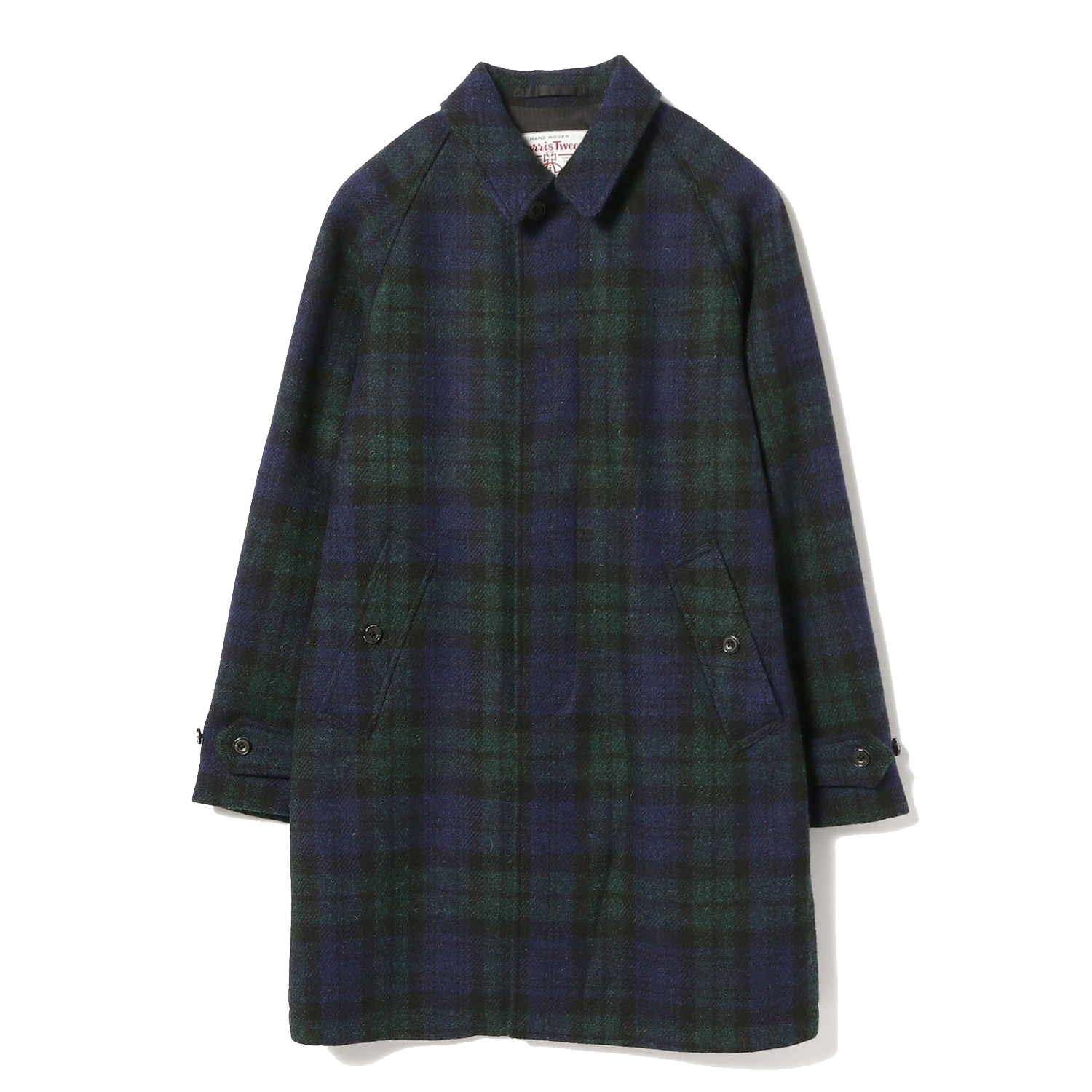 ジャケット・アウター BEAMS PLUS Bal Collar Coat Harris Tweed Beams Plus Bal Collar Coat Harris Tweed - Black Watch – Stomping