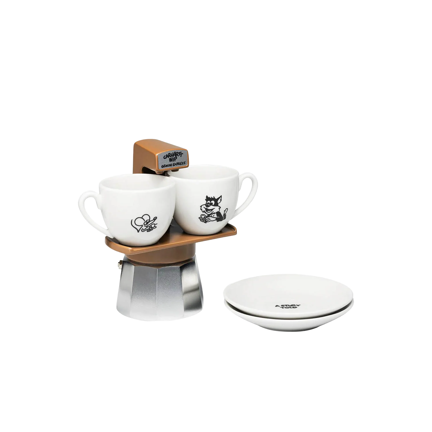 Carhartt WIP Gemini Express Coffee Break Espresso Maker - Brown