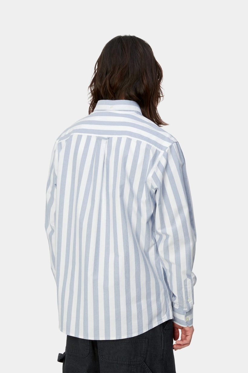 Carhartt WIP L/S Dillion Shirt - Bleach/White