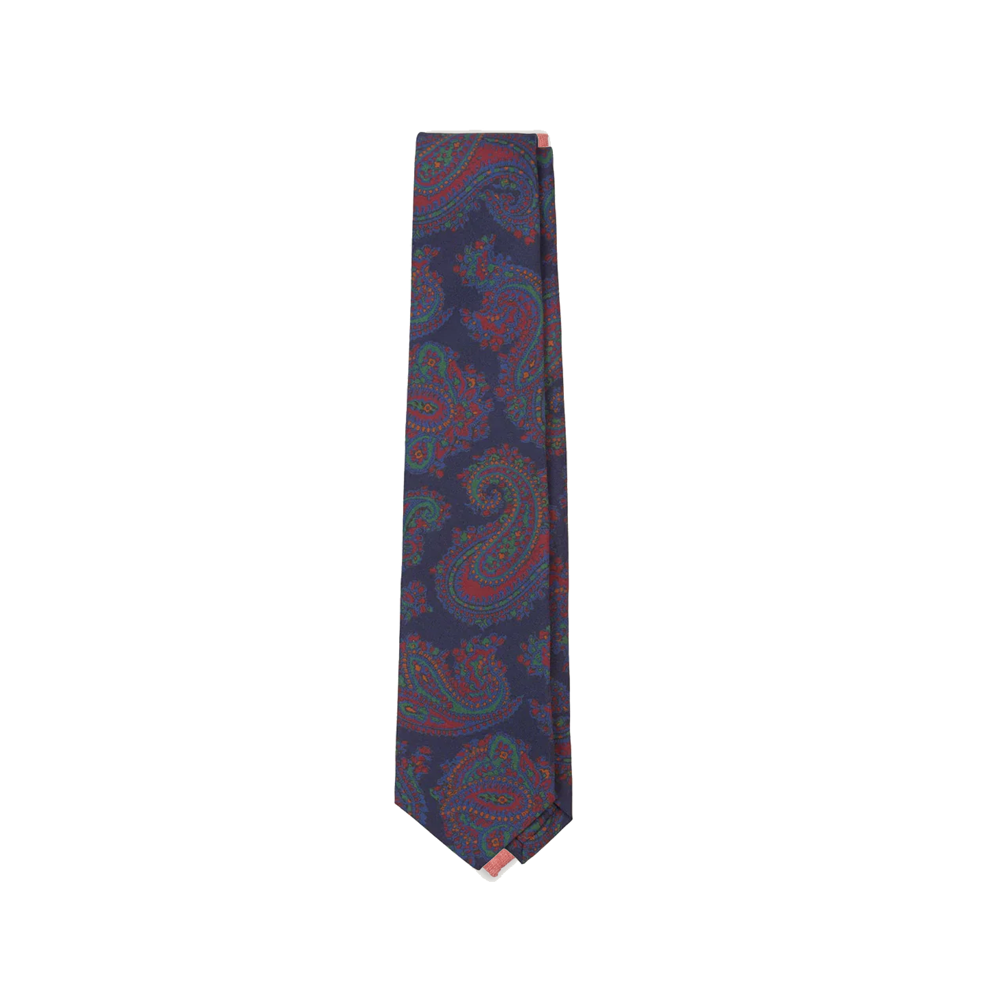 安価 Drake's of London Paisley Print Twill Madder Tie-Navy 小物