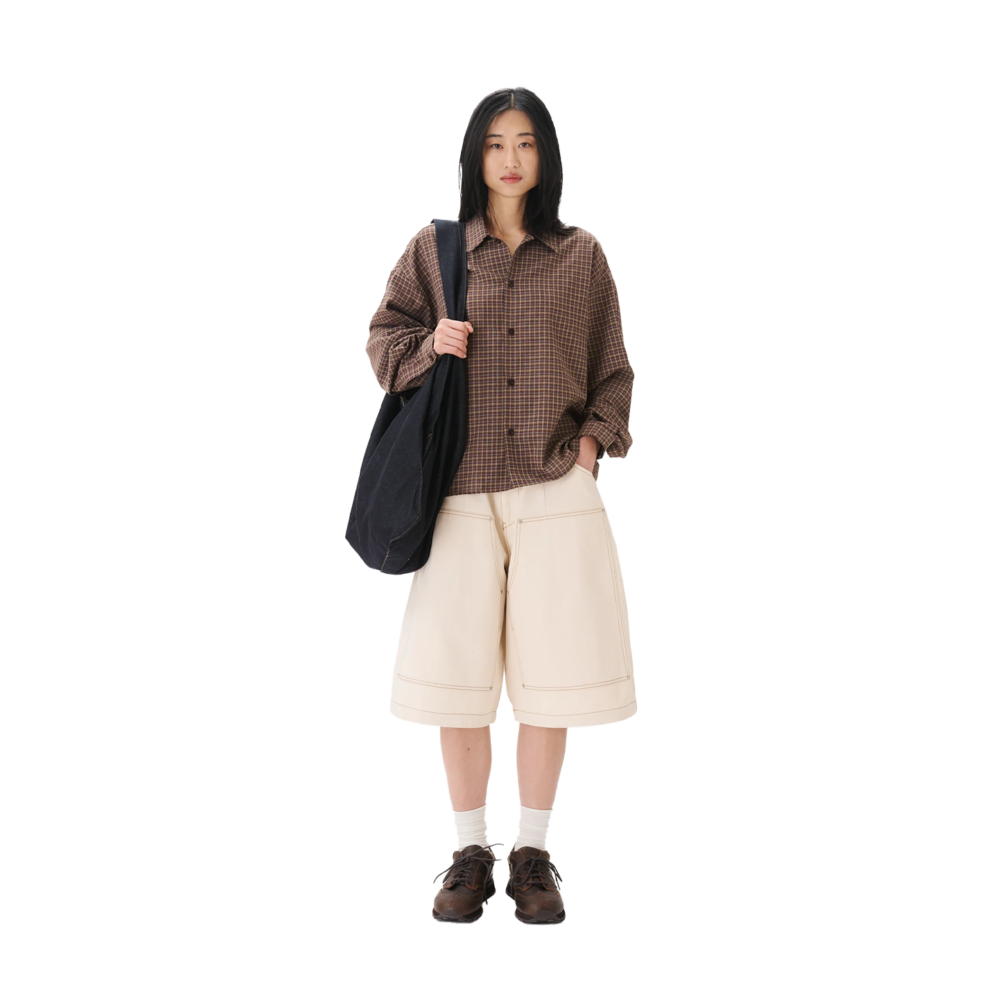 Estudio Niksen Carpenter Wide Shorts - Ivory – Stomping Ground