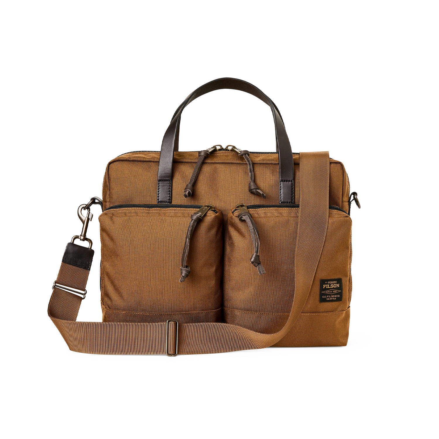 Filson Dryden Briefcase - Whiskey – Stomping Ground