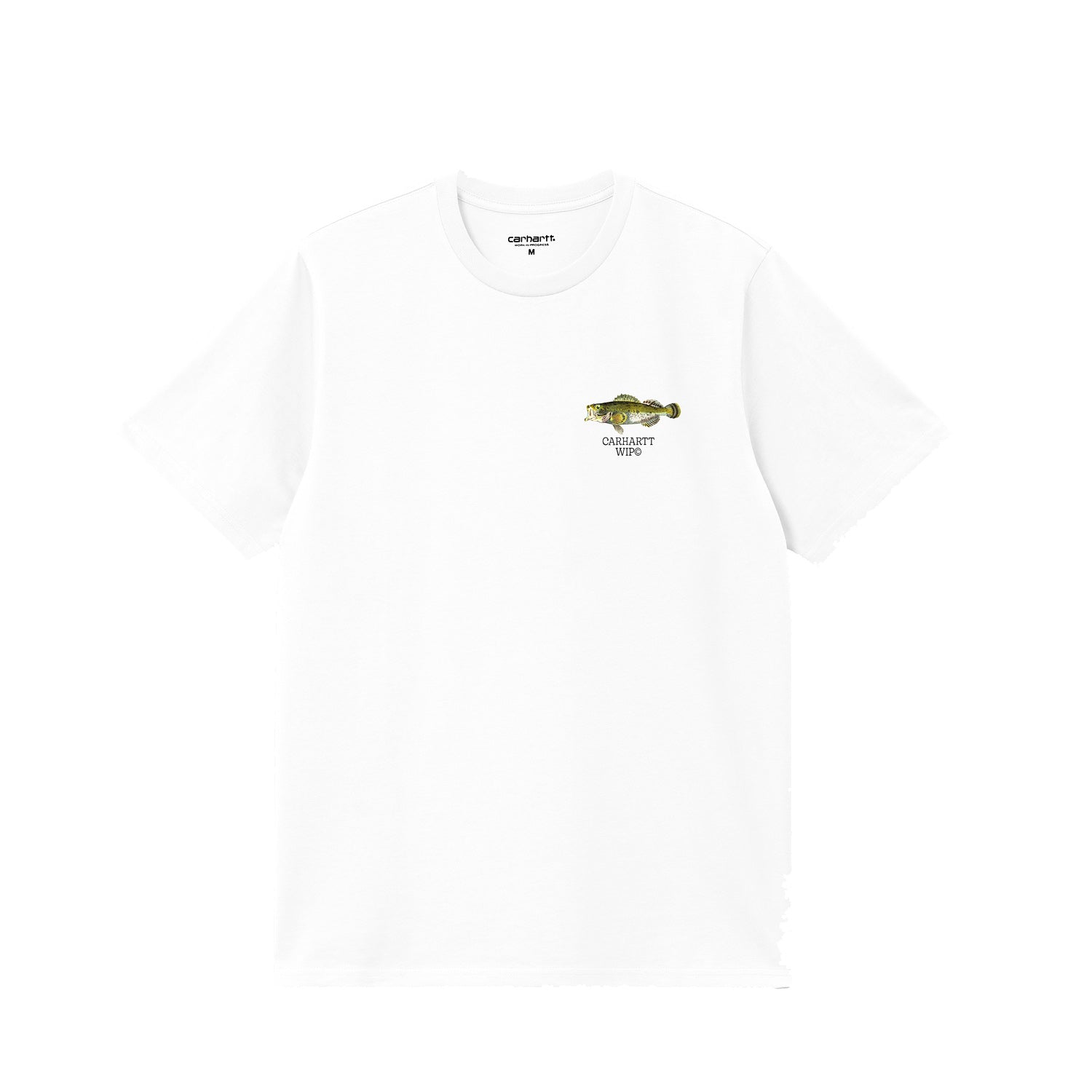 Carhartt WIP S/S Fish T-Shirt - White - M - Men