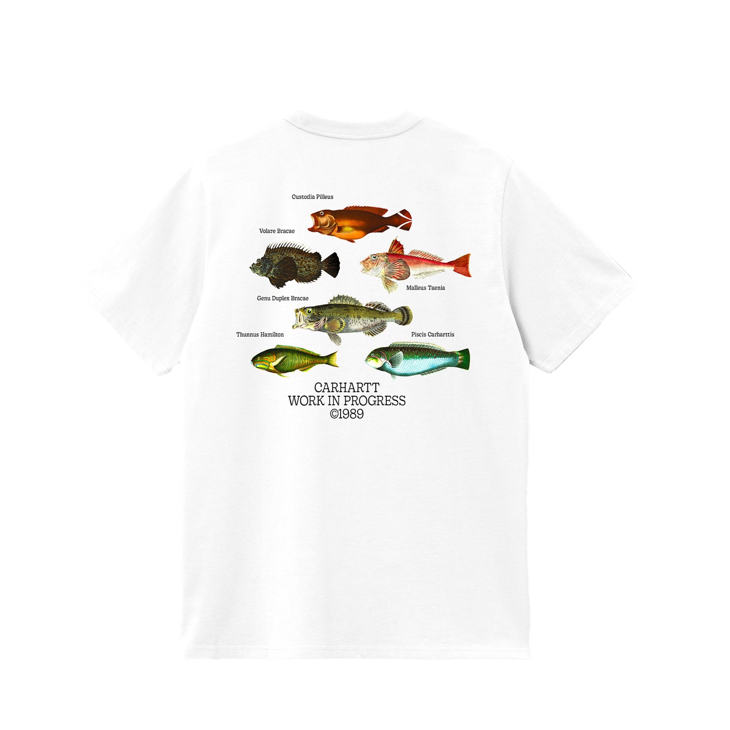 Carhartt WIP S/S Fish T-Shirt - White - S - Men