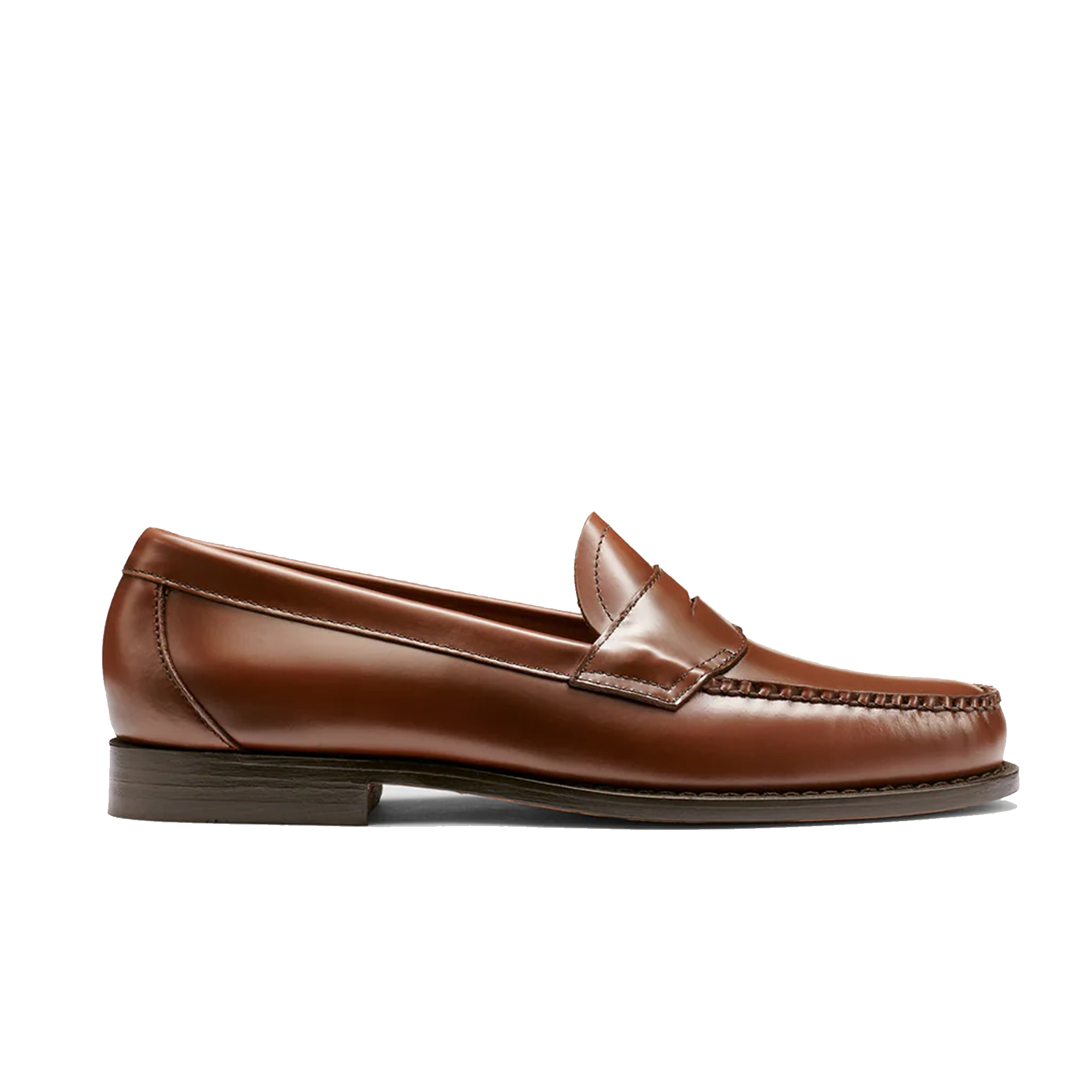G.H. Bass Logan Flat Strap Loafer - Cognac Leather – Stomping Ground