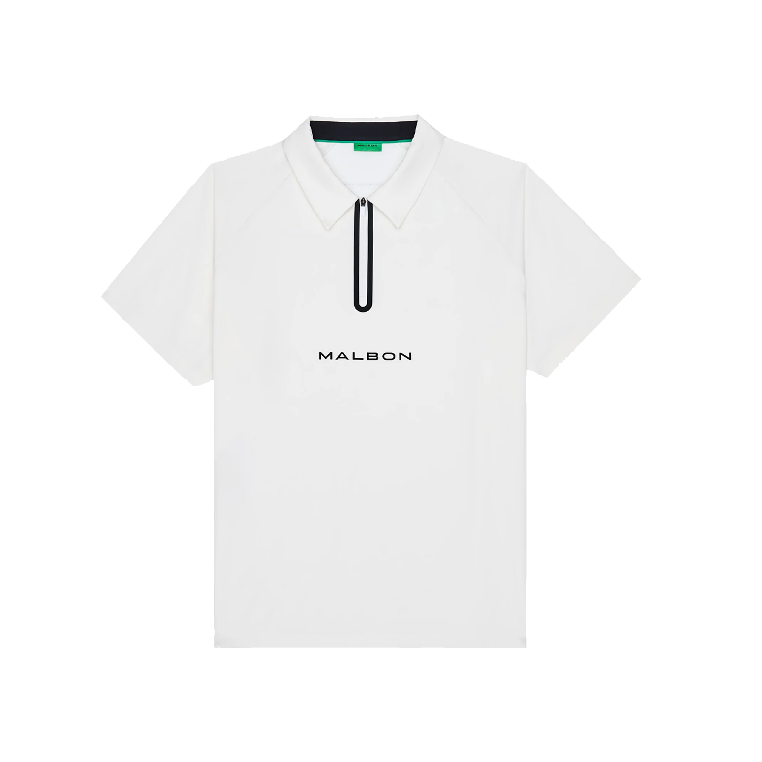Malbon Performance Raglan Zip Polo - White – Stomping Ground