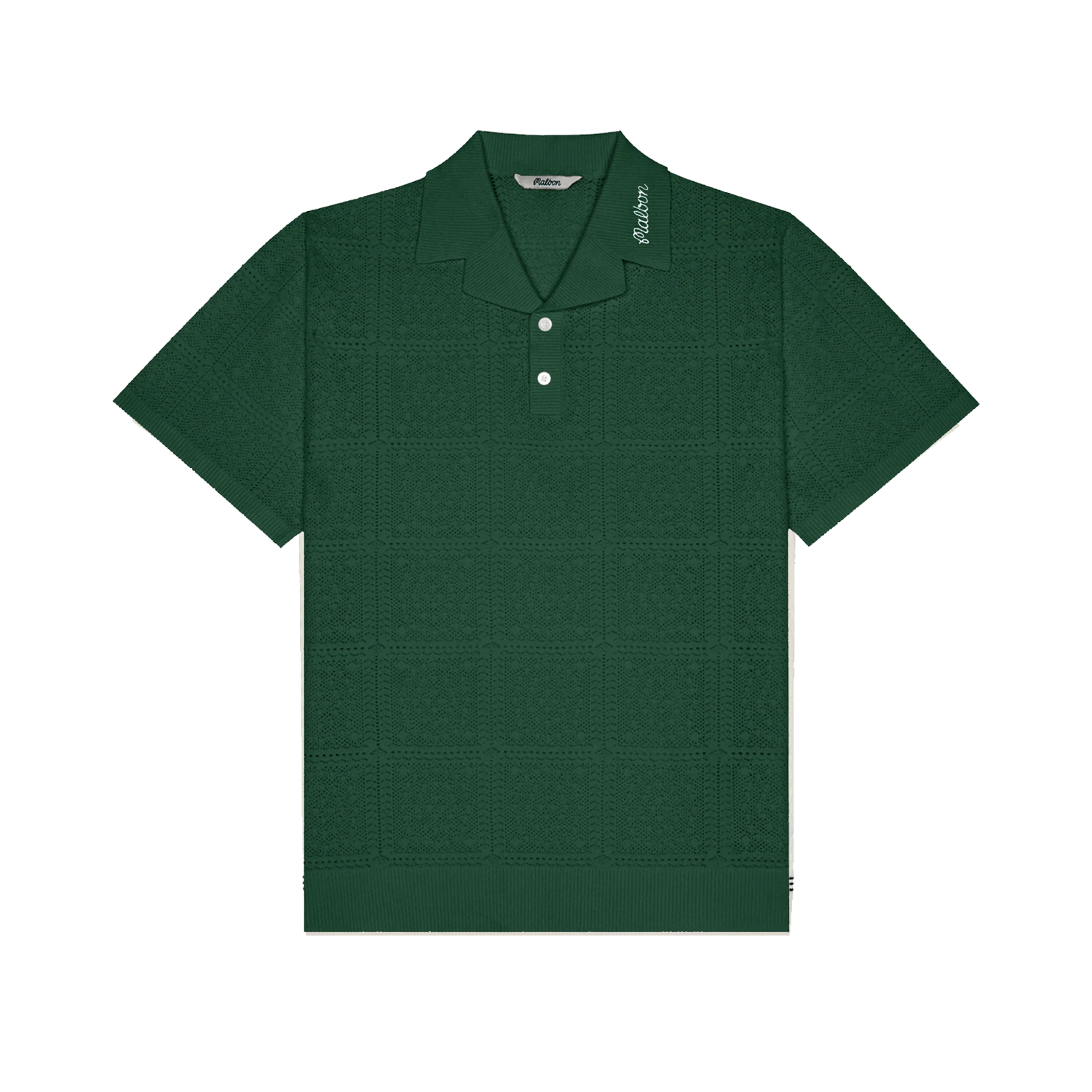 Malbon Resort Crochet Polo - Green – Stomping Ground