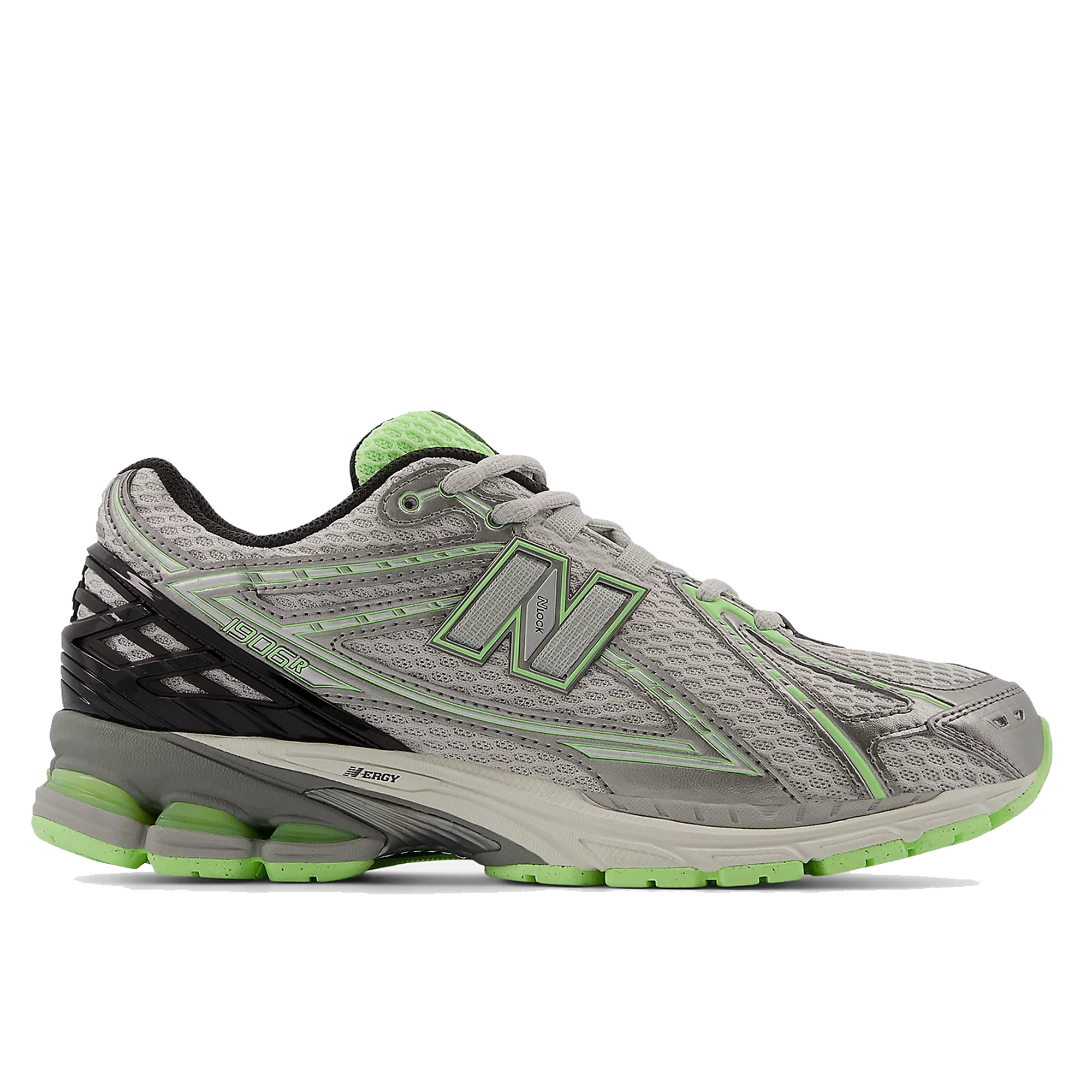 New Balance U1906RCQ - Dark Silver Metallic with Mint Flash and