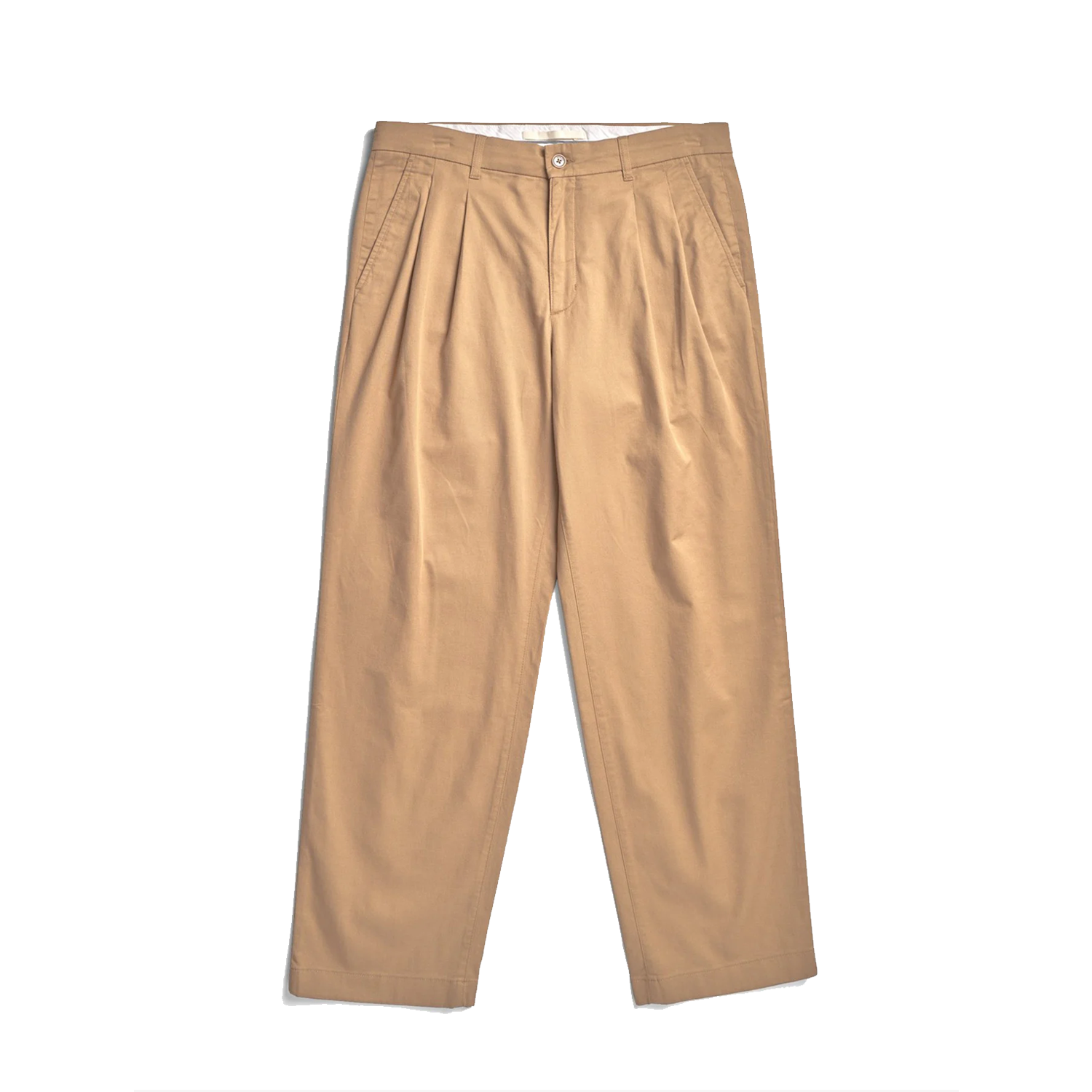 Norse Projects Benn Relaxed Twill Pleated Trouser - Utility Khaki