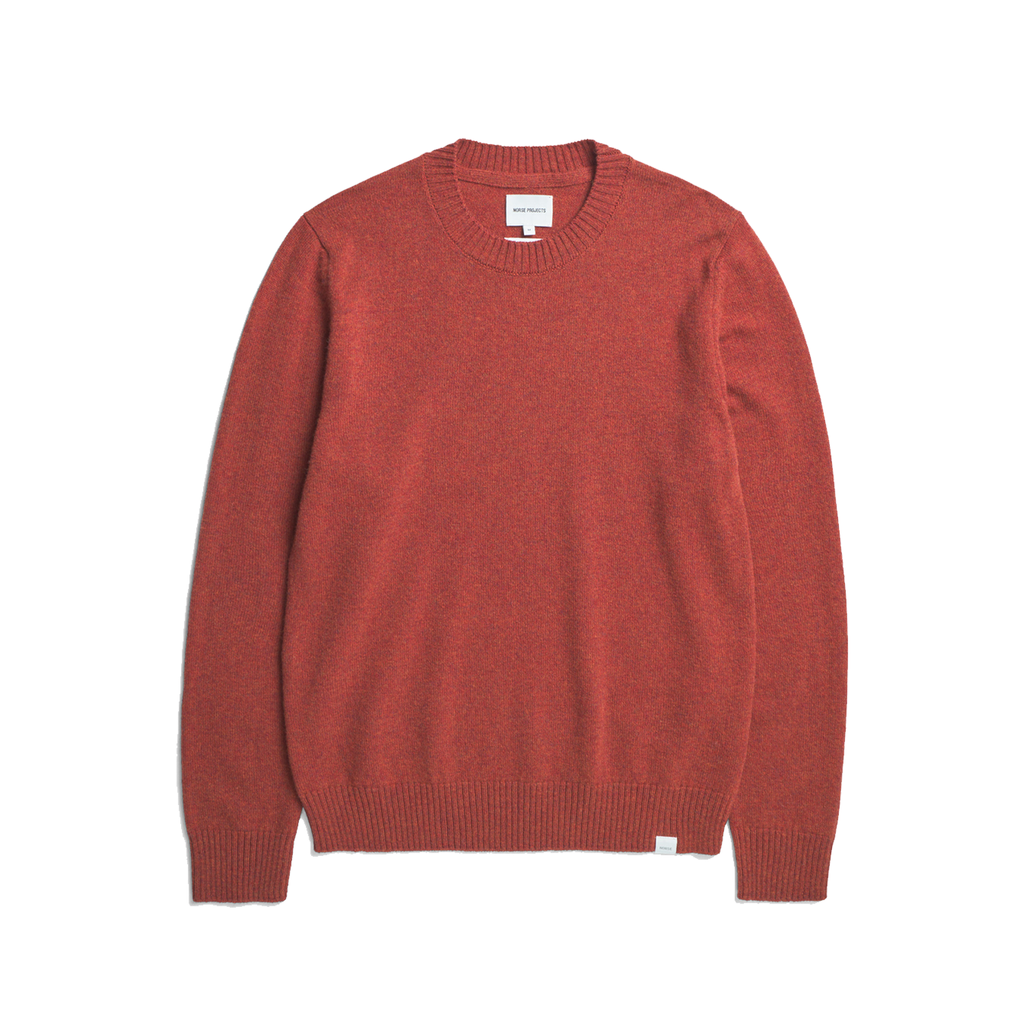 Norse Projects Standard Merino Lambswool Sweater - Brick