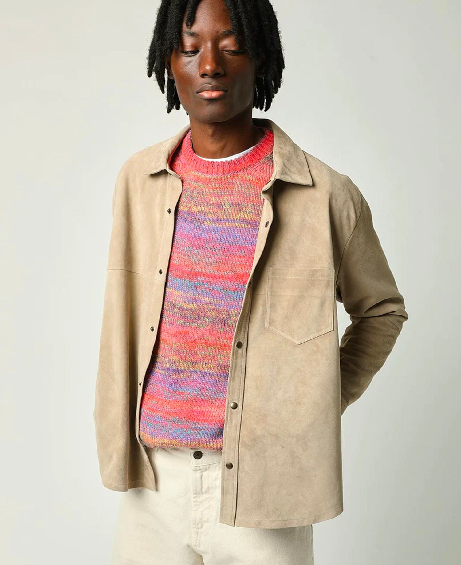 Corridor Suede Shirt Jacket Natural Stomping Ground