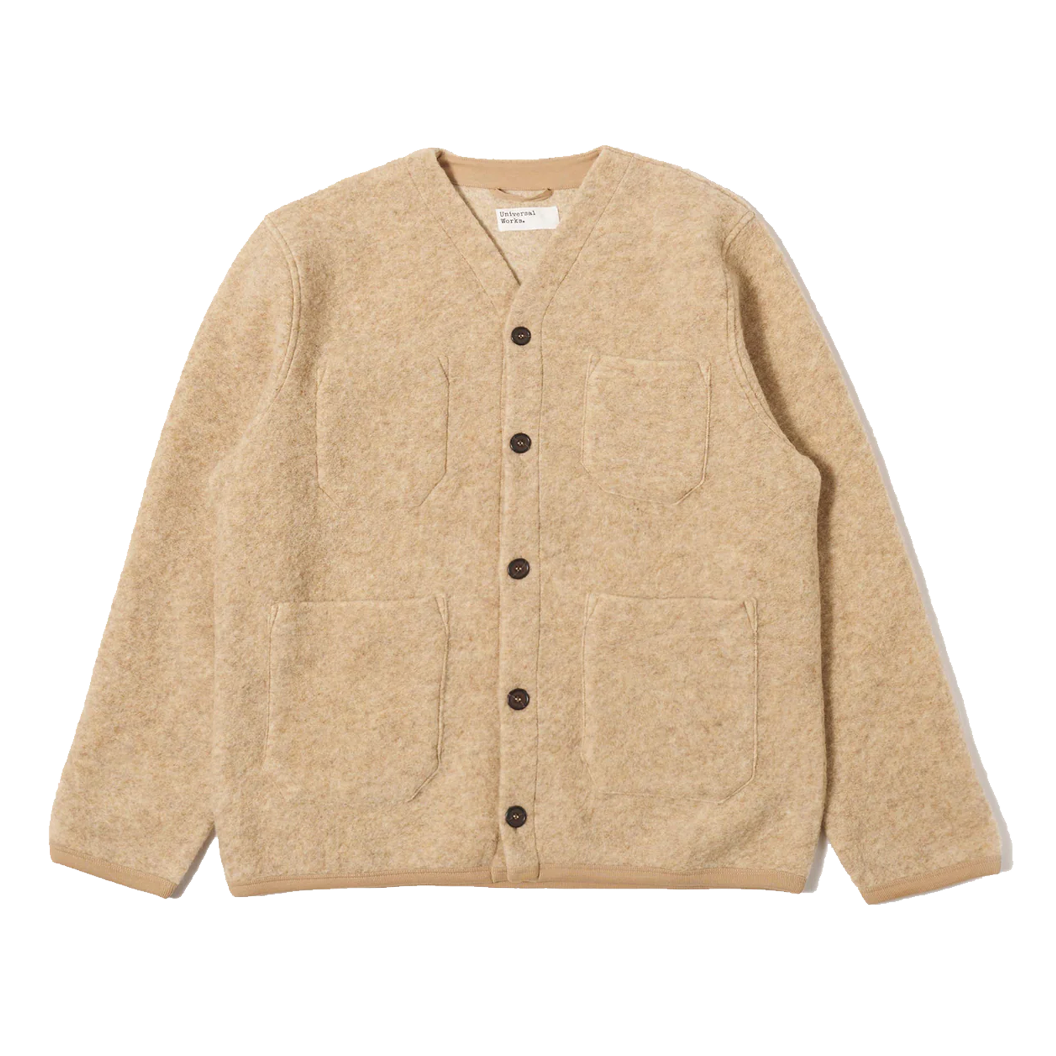 Universal Works Cardigan Wool Fleece - Fawn – Stomping Ground