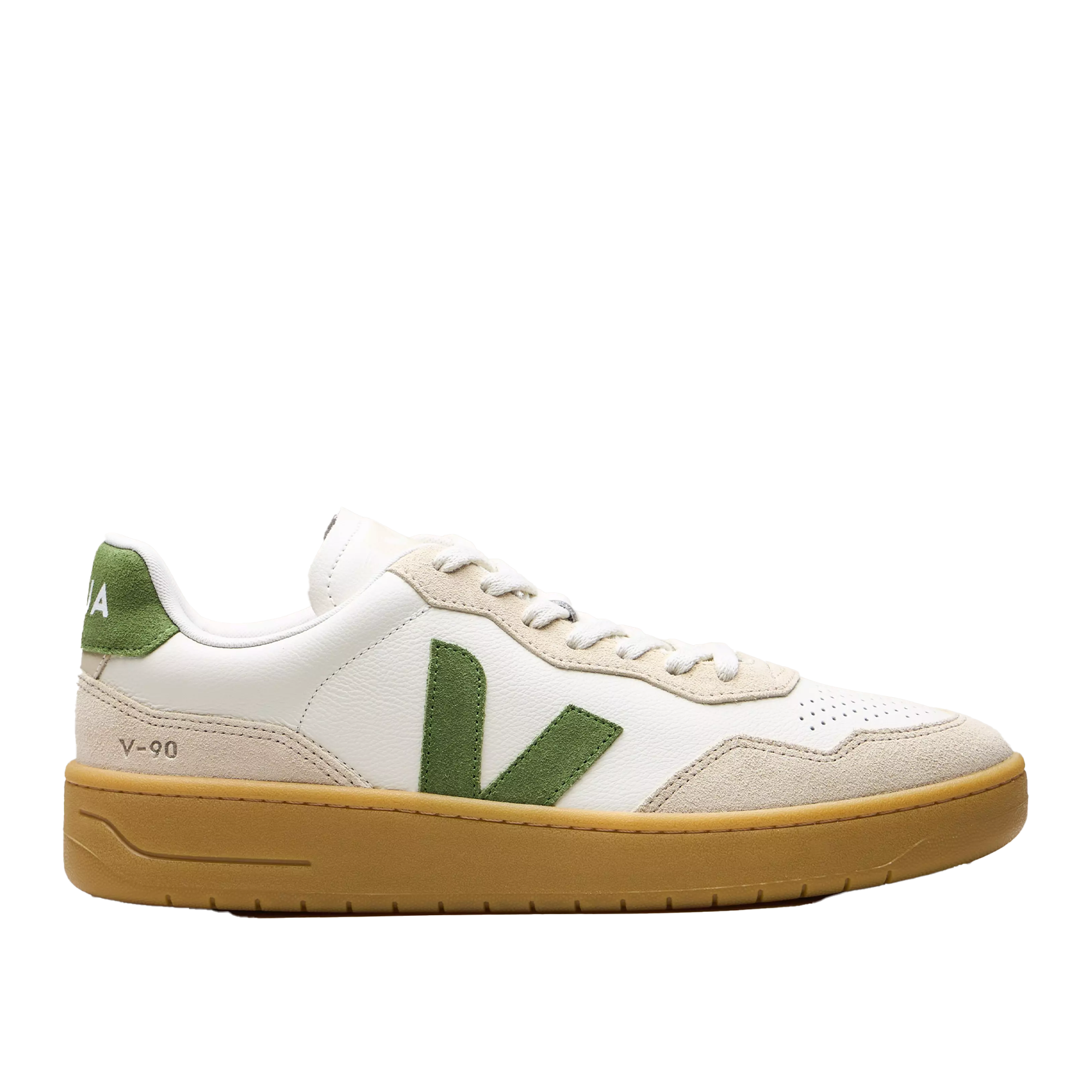 Veja V-90 O.T. Leather - Pure Kiwi Almond Natural – Stomping Ground