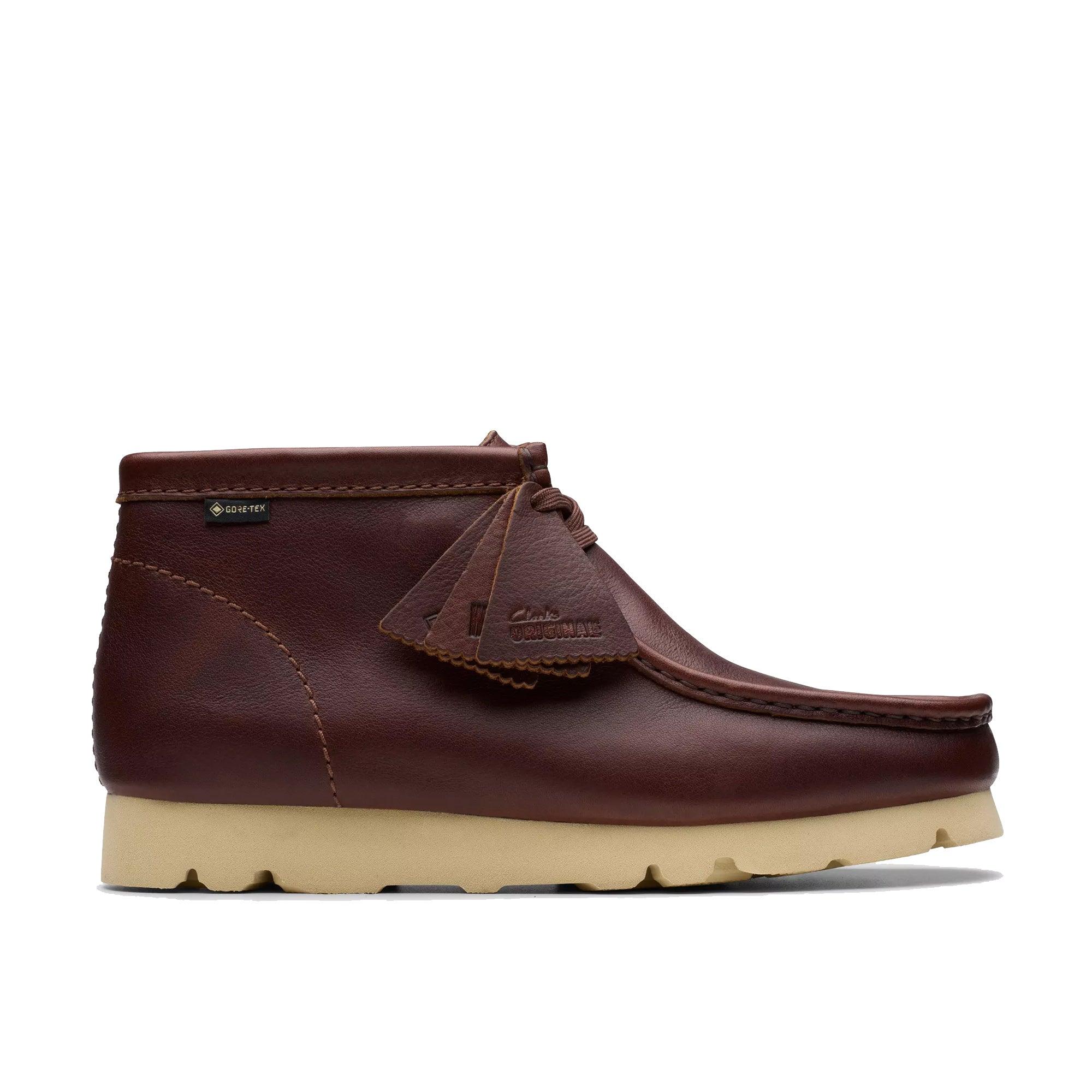 Leather wallabee clarks best sale