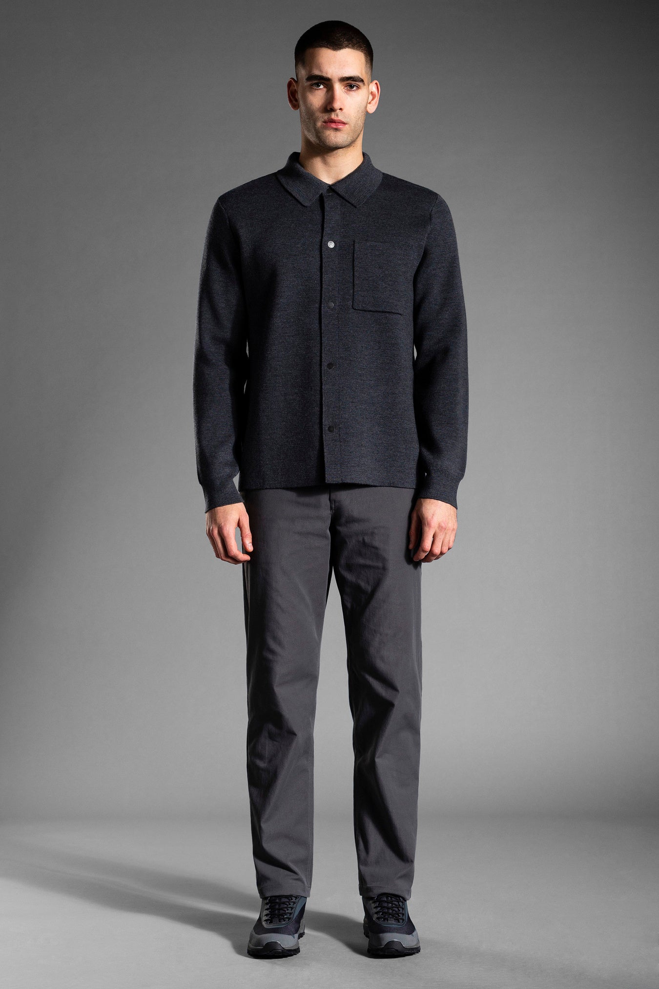 NORSE PROJECTS ARKTISK TECH MERINO MILANO COACH JKT CHARCOAL