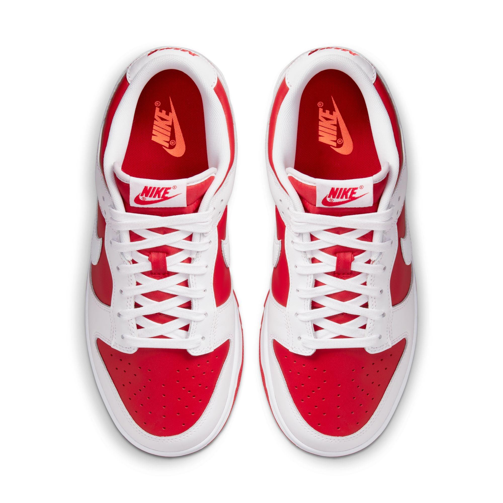 Nike dunk low red white best sale