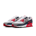 Air Max 90 - White / Cool Grey-University Red