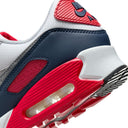 Air Max 90 - White / Cool Grey-University Red