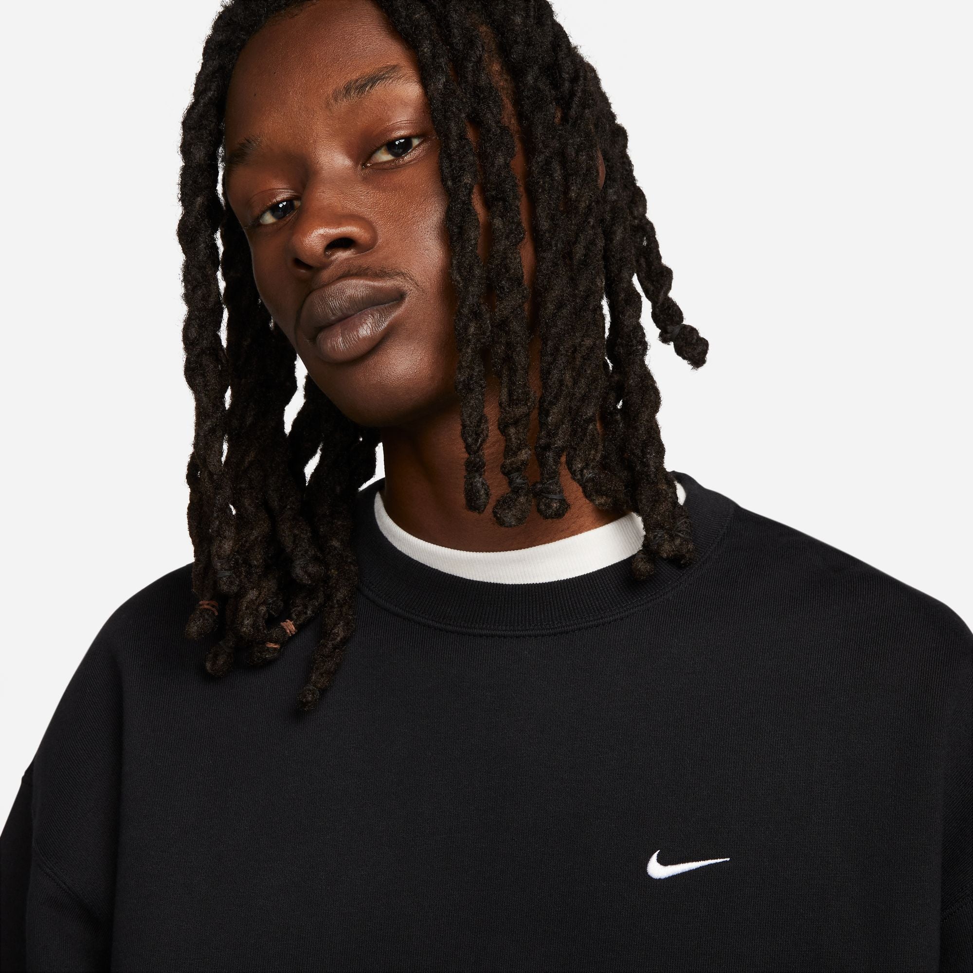 Black cheap nike crew