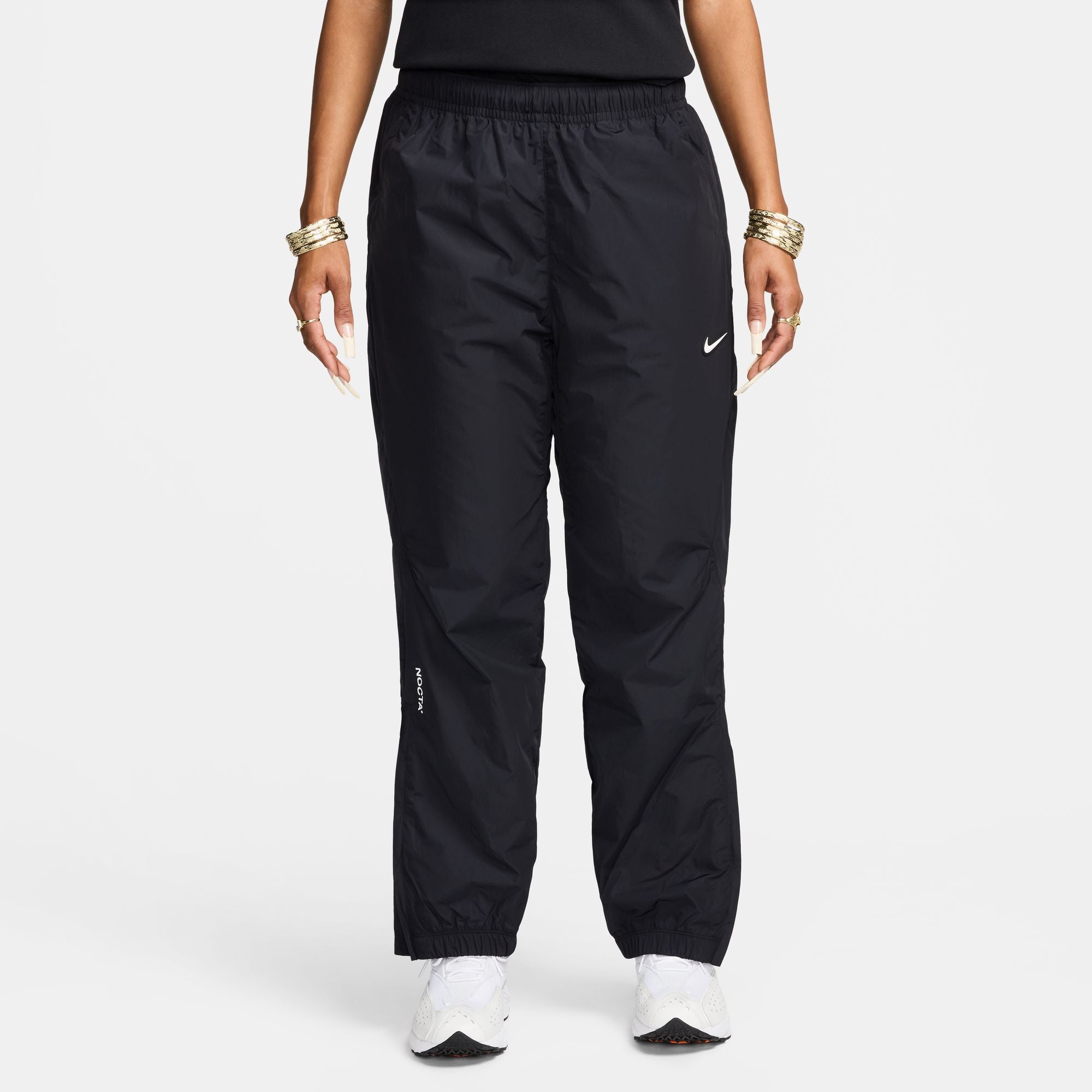 Nike x Drake NOCTA ノーススターナイロントラックパンツM Nike Nocta Northstar Nylon Track Pants - Black / Black / White
