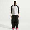 Nike 3/4-Sleeve Raglan Top - Black/ White / Black