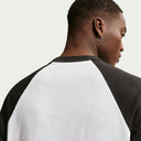 Nike 3/4-Sleeve Raglan Top - Black/ White / Black