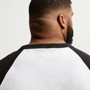 Nike 3/4-Sleeve Raglan Top - Black/ White / Black