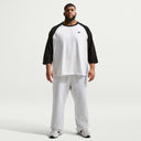 Nike 3/4-Sleeve Raglan Top - Black/ White / Black