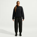 Nocta Trapezoid-Cut Crew-Neck Pullover - Black / Refblk