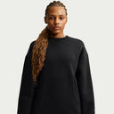 Nocta Trapezoid-Cut Crew-Neck Pullover - Black / Refblk