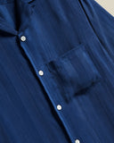 Cupro Stripe - Blue