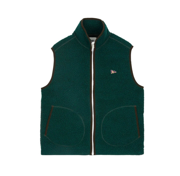 Drake's Boucle Wool Fleece Zip Vest - Green – Stomping Ground