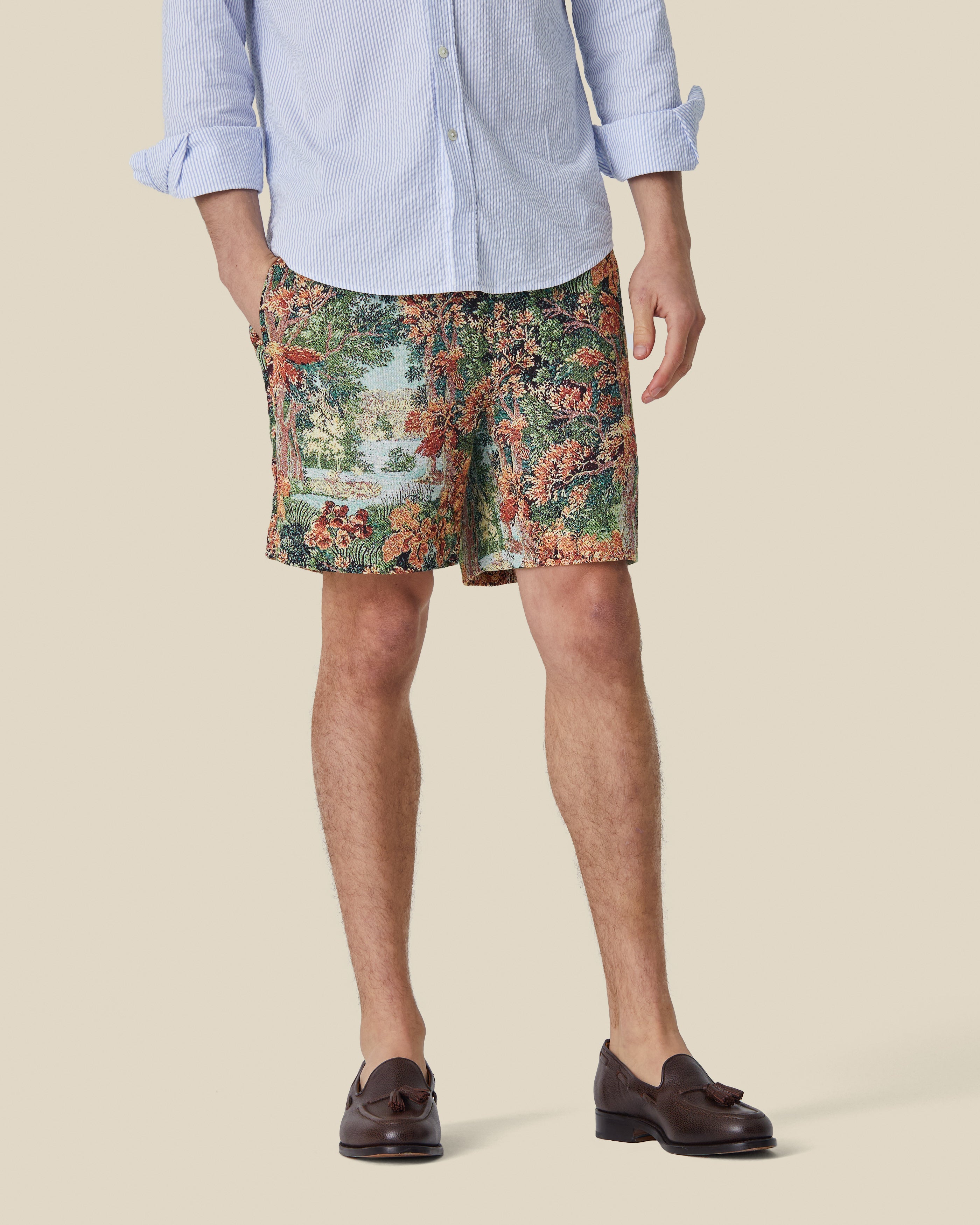 Portuguese Flannel Park Tapestry Shorts - Multi – Stomping Ground