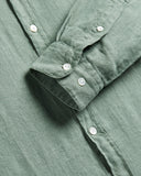Linen Long Sleeve - Dry Green