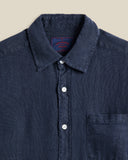 Long Sleeve Linen - Navy