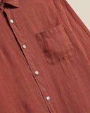 Linen Long Sleeve - Terracotta