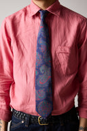 Linen Spread Collar Shirt - Pink