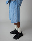 Rylan Stripe Short - Stone Bleach