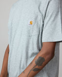 S/S Pocket T-shirt- Grey Heather