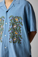 Ronen S/S Shirt - EMB20 - Light Indigo