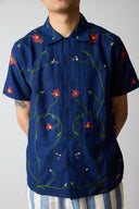 Chintan S/S Shirt - EMB19 Indigo