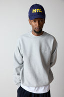 Classic Small Logo Crewneck - Heather Grey