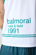 Campus Crop Tank Top - White / Kelly Green