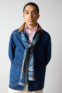 Three Pocket Denim Chore Coat - Stone Wash