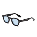 Logos - Black Acetate / Sky Blue Lenses