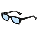 Solaris - Black Acetate / Sky Blue Lenses
