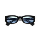 Solaris - Black Acetate / Sky Blue Lenses
