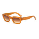 Zed - Orange Acetate / Gradient Amber Lenses